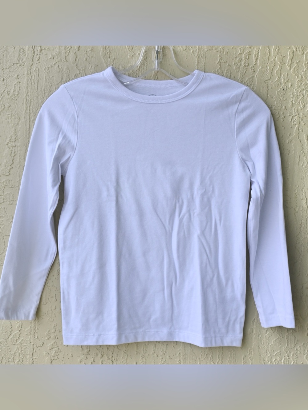 Wonder Nation White Long Sleeve Crewneck Tee